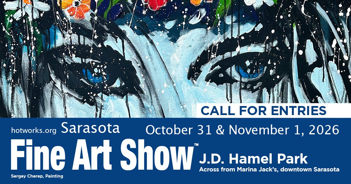 Logo for Sarasota Fine Art Show - October 31 & November 1, 2026 by Hot Works