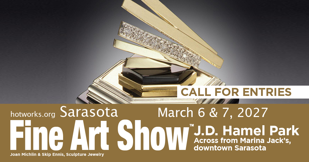 Logo for Sarasota Fine Art Show by Hot Works - March 6 & 7, 2027 - at JD Hamel Park