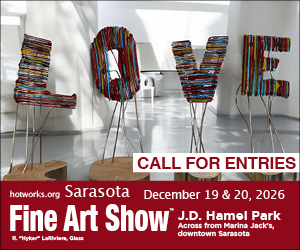 Logo for Sarasota Fine Art Show by Hot Works - December 19 & 20, 2026