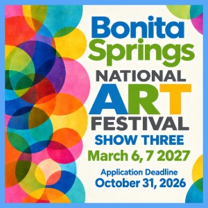 Logo for Bonita Springs National Art Festival 2027 (SHOW 3)