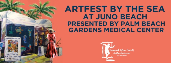 Logo for ArtFest by the Sea in Juno Beach, FL: March 2027 37th Annual Howard Alan Events