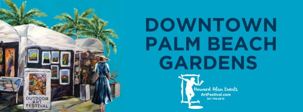 Logo for Downtown Palm Beach Gardens Fine Art Festival 2nd Annual April 2027 Howard Alan Events