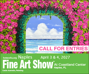 Logo for Naples Fine Art Show by Hot Works - April 3 & 4, 2027 at Coastland Center Mall