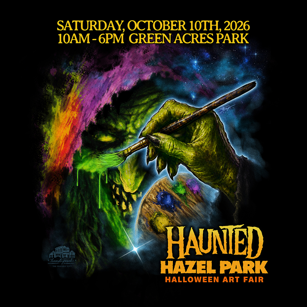 Logo for Haunted Hazel Park Halloween Art Fair 2026