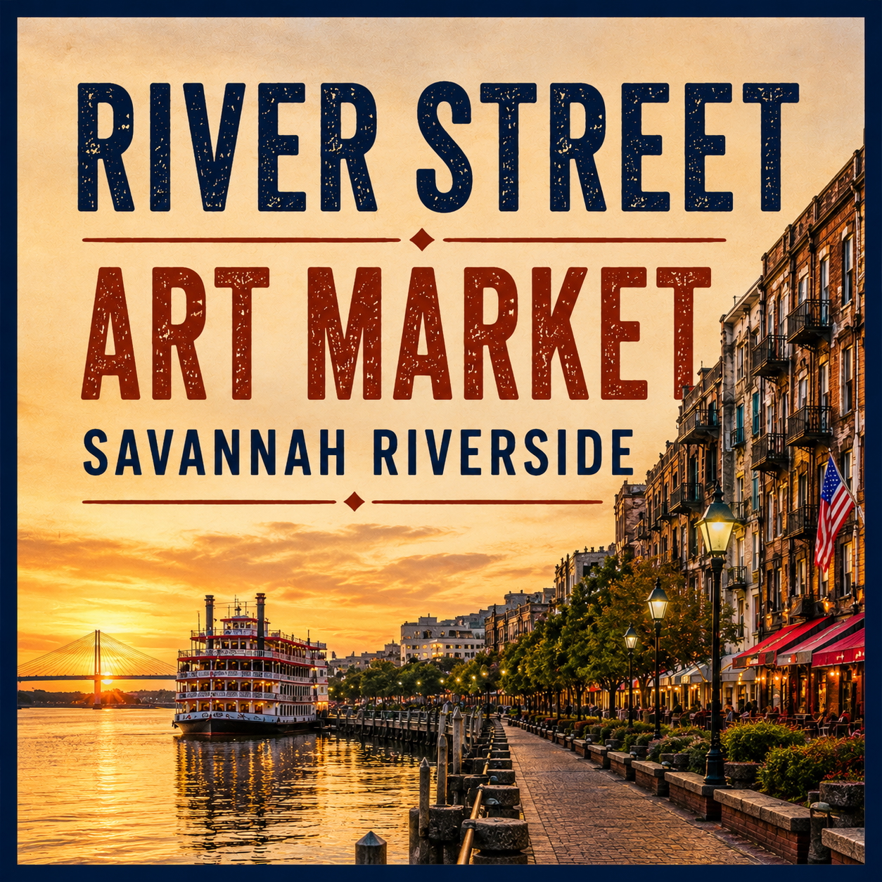 Logo for Savannah River Street Art Market 2026 October 16-17-18
