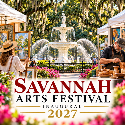 Logo for Savannah Arts Festival 2027, Savannah, GA (Forsyth Park)