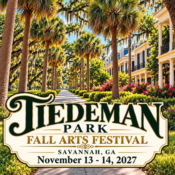 Logo for Tiedeman Park Fall Arts Festival (Inaguaral), Savannah, GA, November 13-14, 2027
