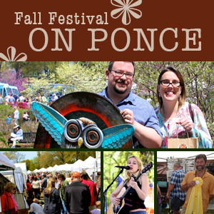 Logo for Fall Festival on Ponce:(16th Annual) 2027, North Druid Hills, Atlanta, Ga