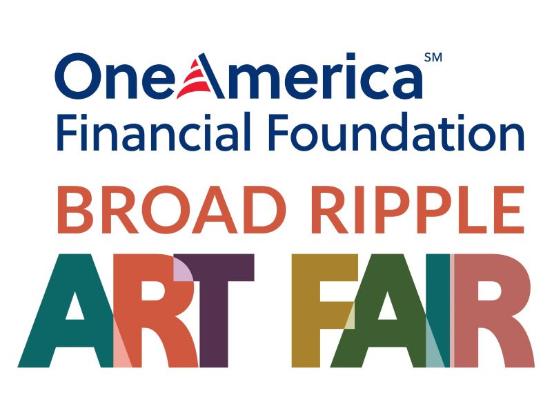 Logo for OneAmerica Financial Broad Ripple Art Fair at the Indy Art Center 55th Annual 2027