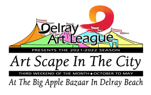 Logo for Art Scape In The City - Art Festival At The Big Apple in Delray Beach Florida - April 2022
