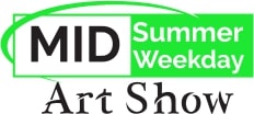 Logo for Midsummer Midweek Art Show 2022